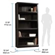 Sauder Select Engineered Wood 5 Shelf Bookcase in Estate Black
