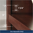 Sauder Select Engineered Wood 2 Shelf Bookcase in Select Cherry