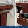 Sauder Select Engineered Wood 2 Shelf Bookcase in Select Cherry