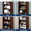 Sauder Palladia Engineered Wood 3-Shelf Bookcase in Select Cherry
