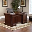 Sauder Palladia Engineered Wood 6-Drawers Executive Desk in Select Cherry