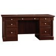 Sauder Palladia Engineered Wood 6-Drawers Executive Desk in Select Cherry