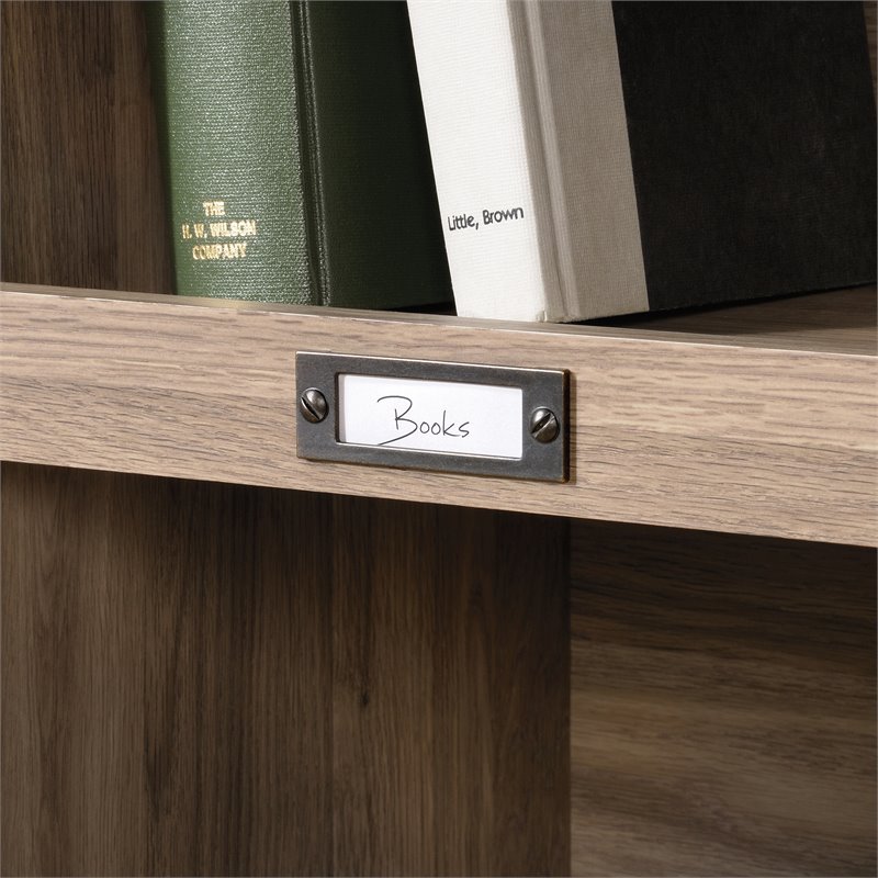 Sauder Barrister Lane Engineered Wood 10-Cubby Bookcase in Salt Oak