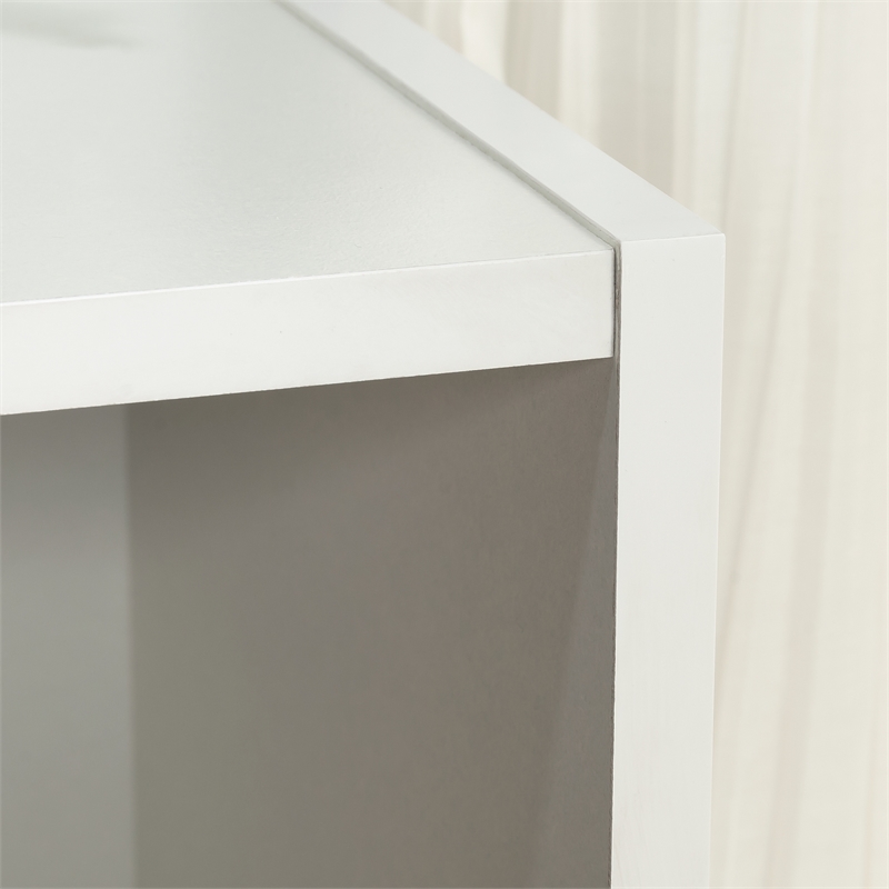 Sauder Beginnings Engineered Wood 3-Shelf Bookcase in Soft White