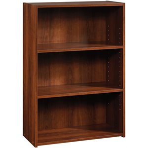 Sauder Beginnings Engineered Wood 3-Shelf Bookcase in Brook Cherry