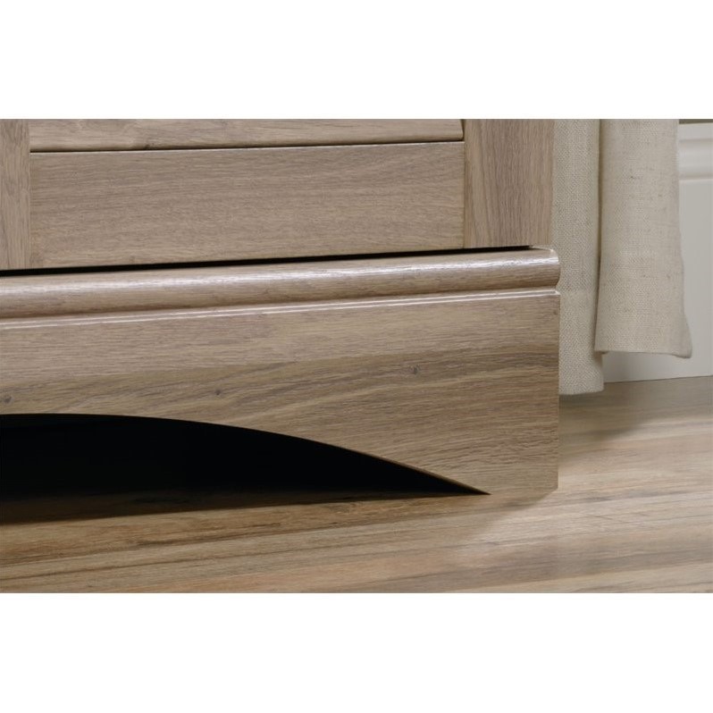 Sauder Harbor View Engineered Wood Storage Cabinet in Salt Oak Finish