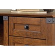 Sauder Carson Forge Engineered Wood L-Desk in Washington Cherry
