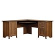 Sauder Carson Forge Engineered Wood L-Desk in Washington Cherry