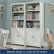 Sauder Cottage Road Engineered Wood 3-Shelf Bookcase in Soft White