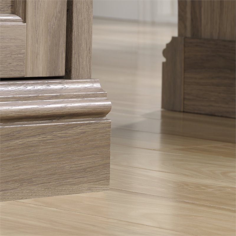 Sauder Barrister Lane Engineered Wood Executive Desk in Salt Oak