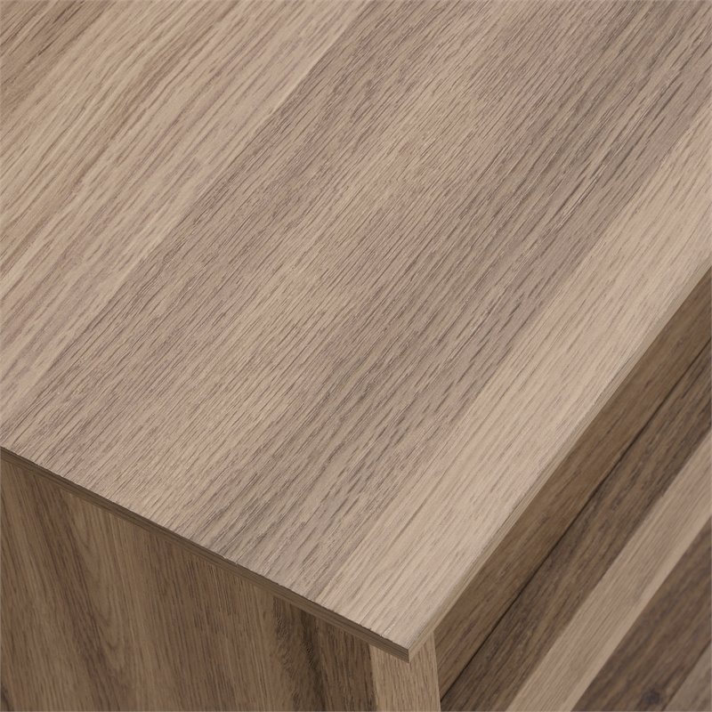 Sauder Barrister Lane Engineered Wood Executive Desk in Salt Oak