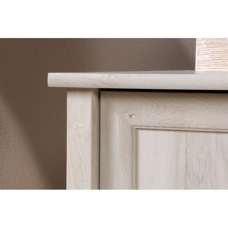 Sauder Edge Water Engineered Wood Computer Desk in Chalked Chestnut