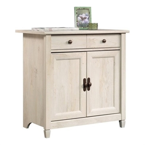 Sauder Edge Water Engineered Wood 2-Door Chest in Chalked Chestnut