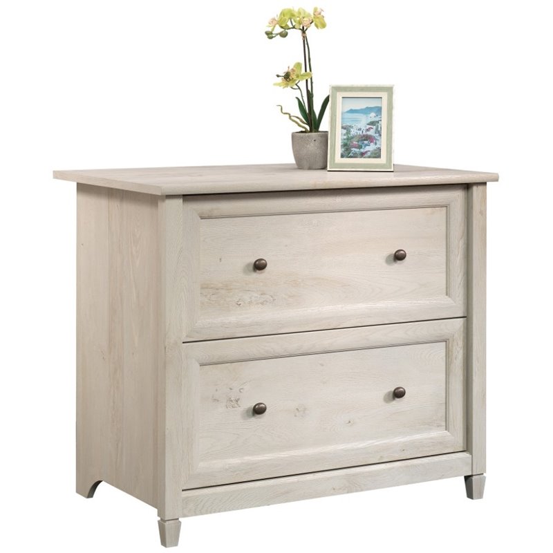 Sauder Edge Water Engineered Wood 2-Drawer File Cabinet in Chalked Chestnut