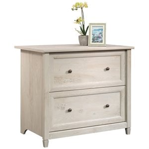 Sauder Edge Water Engineered Wood 2-Drawer File Cabinet in Chalked Chestnut