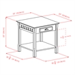Winsome Timber 2 Piece Coffee and End Table Set in Black Beechwood