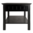 Winsome Timber 2 Piece Coffee and End Table Set in Black Beechwood