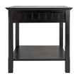 Winsome Timber 2 Piece Coffee and End Table Set in Black Beechwood