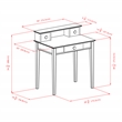 Winsome Studio Transitional Solid Wood Writing Desk with Hutch in Honey Brown