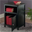 Winsome Henry Transitional Solid Wood End Table Wood in Black