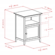 Winsome Henry Transitional Solid Wood End Table Wood in Black