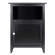 Winsome Henry Transitional Solid Wood End Table Wood in Black