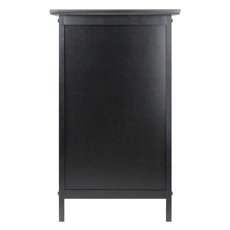 Winsome Henry Transitional Solid Wood End Table Wood in Black