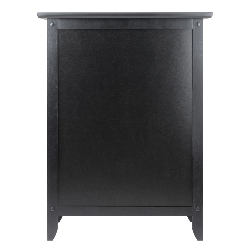 Winsome Henry Transitional Solid Wood End Table Wood in Black