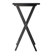 Winsome Alex 5-Piece Transitional Solid Wood TV Table with Stand in Black