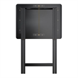 Winsome Alex 5-Piece Transitional Solid Wood TV Table with Stand in Black