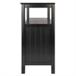 Winsome Timber Transitional Solid Wood Buffet Table in Black