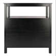 Winsome Timber Transitional Solid Wood Buffet Table in Black