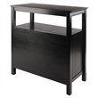 Winsome Timber Transitional Solid Wood Buffet Table in Black
