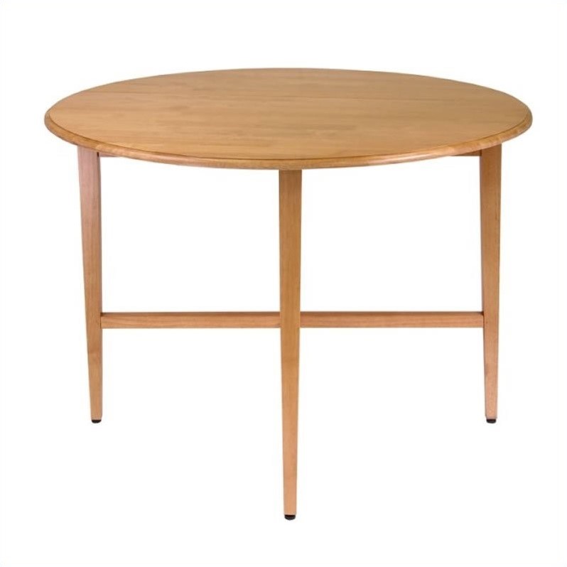 Winsome Hannah 3-Piece Casual Solid Wood Dining Set in Light Oak