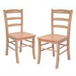 Winsome Hannah 3-Piece Casual Solid Wood Dining Set in Light Oak