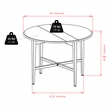 Winsome Hannah 3-Piece Casual Solid Wood Dining Set in Light Oak
