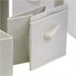 Winsome Capri Foldable Transitional Fabric Baskets in Beige (Set of 6)
