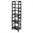 Winsome Capri 4-Section Tall Transitional Solid Wood Storage Cabinet in Espresso