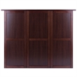 Winsome Newport Expandable Counter Wine Solid Wood Home Bar in Antique Walnut