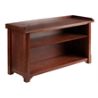 Winsome Milan Storage Transitional Solid Wood Bench in Antique Walnut