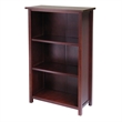 Winsome Verona 4-Tier Solid Wood Storage Shelf with 6 Baskets in Walnut