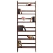 Winsome Terry 3-Tier Solid Wood Folding Book Shelf in Antique Walnut