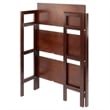 Winsome Terry 3-Tier Solid Wood Folding Book Shelf in Antique Walnut