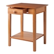 Winsome Studio 5-Piece Transitional Solid Wood Home Office Set in Honey Brown