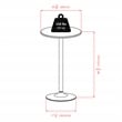Winsome Cora 3-Piece Round Top Transitional Faux Marble/Metal Pub Set in Black