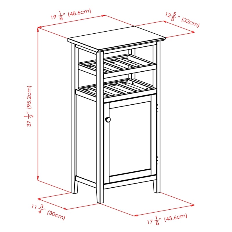 Winsome Alta Transitional Solid Wood Home Bar Cabinet in Espresso