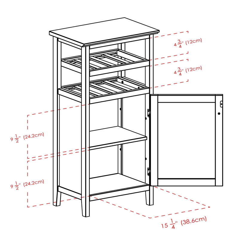Winsome Alta Transitional Solid Wood Home Bar Cabinet in Espresso