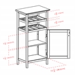 Winsome Alta Transitional Solid Wood Home Bar Cabinet in Espresso