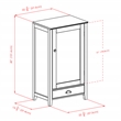 Winsome Bordeaux X Panel Transitional Solid Wood Home Bar Cabinet in Espresso