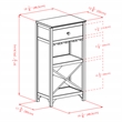 Winsome Ancona Modular Transitional Solid Wood Wine Rack Cabinet - Dark Espresso